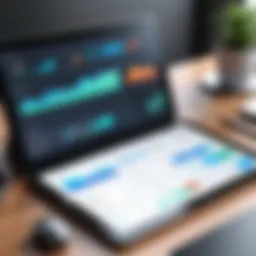 Overview of accounting software dashboard