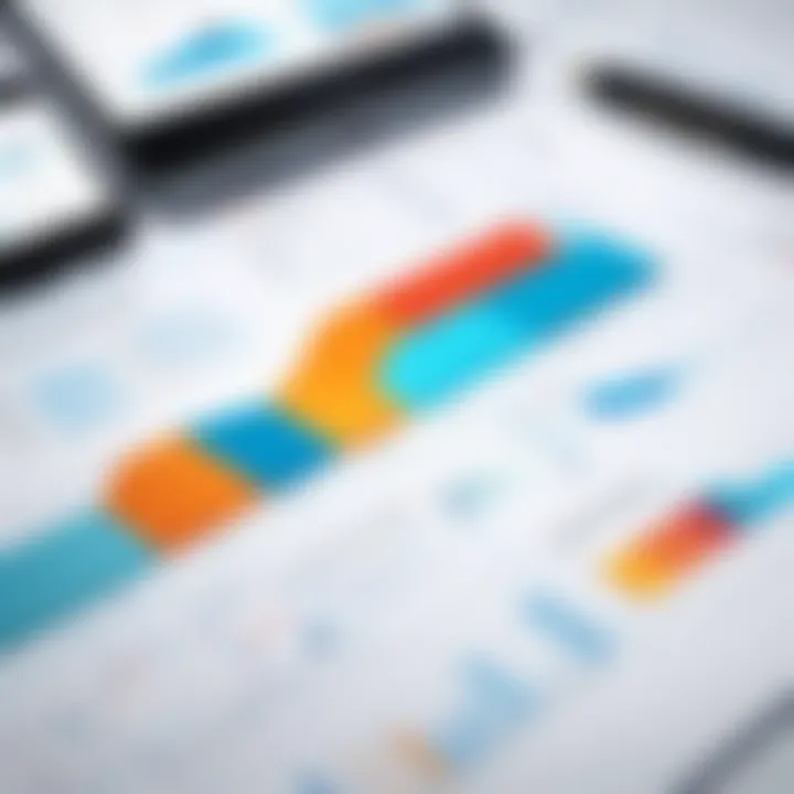 Graphs and charts representing estimating data analysis