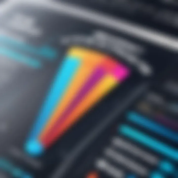 A creative representation of metrics used to measure content success.