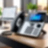 A modern VoIP phone system designed for small offices