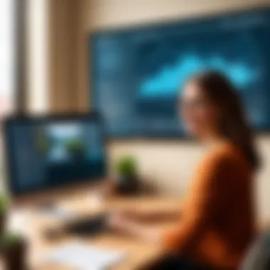 Engaging Online Classroom An educator facilitating an engaging online classroom session using Blackboard Collaborate