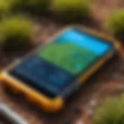 An overview of field management app interface showcasing key features