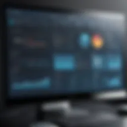 User interface of Compulaw software showcasing the dashboard and navigation menu