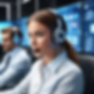 Technology in Call Center Strategies Visual representation of technological tools enhancing call center interactions