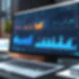 Modern corporate accounting software interface showcasing analytics