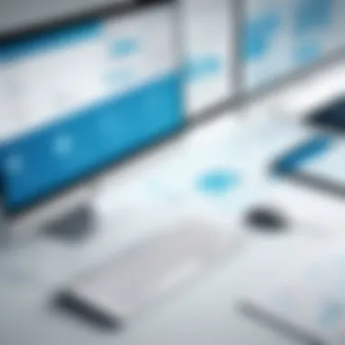 Seamless Interdepartmental Communication Illustration showing seamless communication between departments