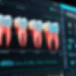 Detailed view of Dentrix tooth chart interface