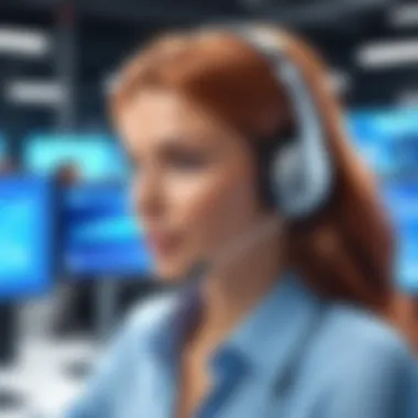 Effective Communication in Call Centers Illustration depicting effective communication in a call center environment