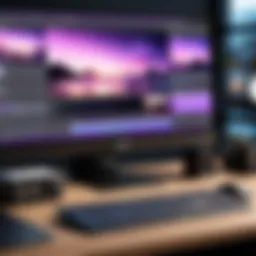 Dynamic interface of Adobe After Effects showcasing its workspace