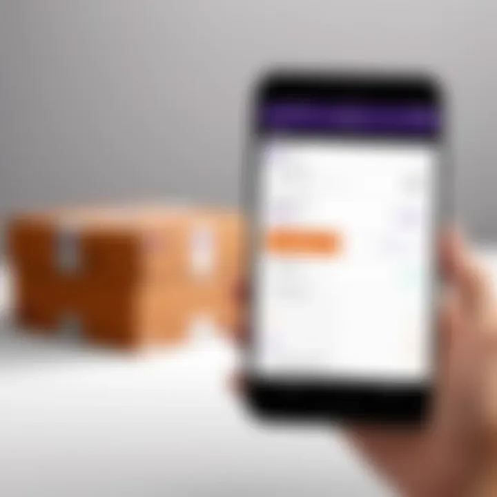 Visual representation of advantages provided by the FedEx shipping app