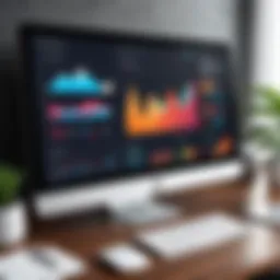 Overview of CRM dashboard with analytics