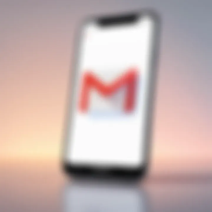 Mobile device managing Gmail