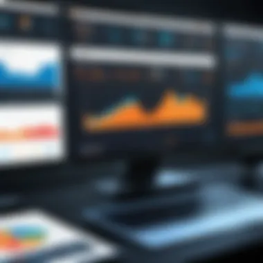 Visual representation of Laserfiche ECM dashboard interface