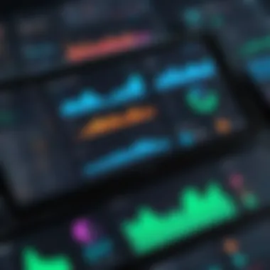 Financial Analytics Dashboard Overview A visually appealing dashboard of money minder software showcasing financial analytics