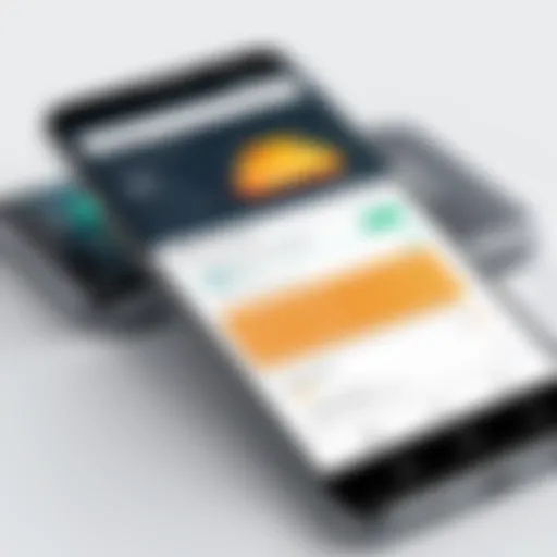 Visual representation of a spam filter interface on an Android device