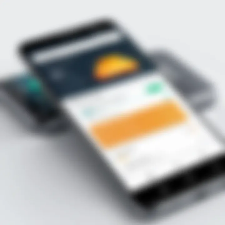 Visual representation of a spam filter interface on an Android device