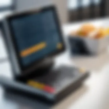 User Interface of Ordering POS System User interface of a POS system showcasing order management features