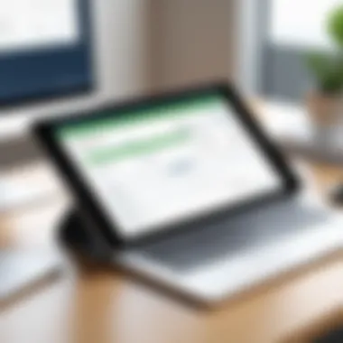 Invoicing Features in QuickBooks Online User interface showcasing invoicing features