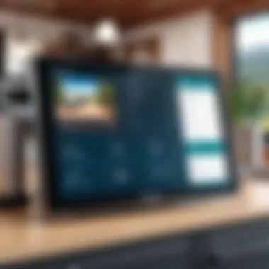 Modern POS Interface for RV Parks Modern RV park POS system interface displaying key features