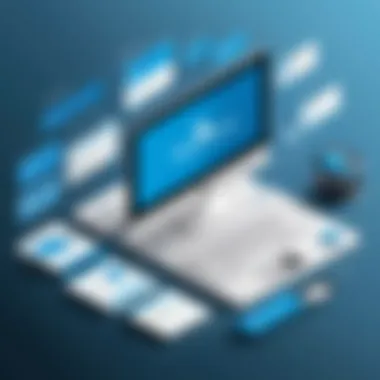 Integration Capabilities of Salesforce Help Desk Software An infographic illustrating the integration capabilities of Salesforce help desk software with other tools