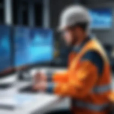 Data-Driven Decision Making in Construction Construction professionals making data-driven decisions with software