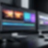 An interface showcasing advanced video editing tools and features