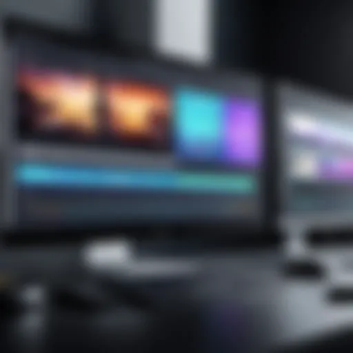 An interface showcasing advanced video editing tools and features