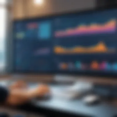 Performance Metrics Analysis A user analyzing the performance metrics within the Eznet Scheduler tool