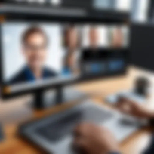 GoToMeeting interface showcasing video conferencing features