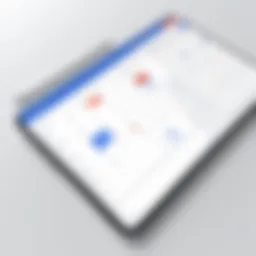 Visual representation of Google Calendar interface