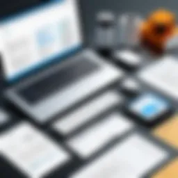 An interface showcasing Kofax Power PDF Pro's document editing tools