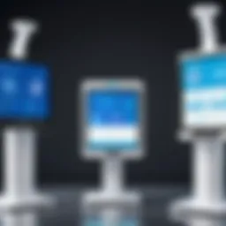 Innovative medical kiosk showcasing advanced technology