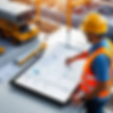 Overview of construction project management app features