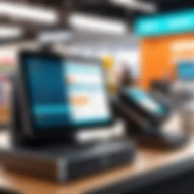 Modern POS system in a retail environment