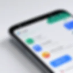 User interface of Google Voice on a smartphone.