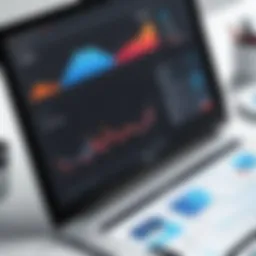 Analytics dashboard showcasing client data trends