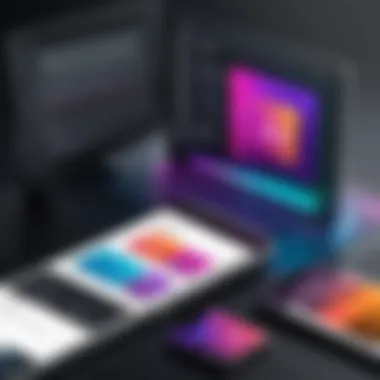 Exploring the Adobe XD Interface Dynamic Adobe XD interface showcasing design tools