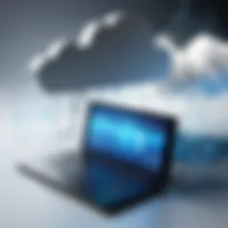 An abstract representation of EPM Cloud technology enhancing business efficiency