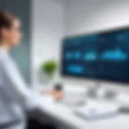 User navigating the Office Practicum Patient Portal interface