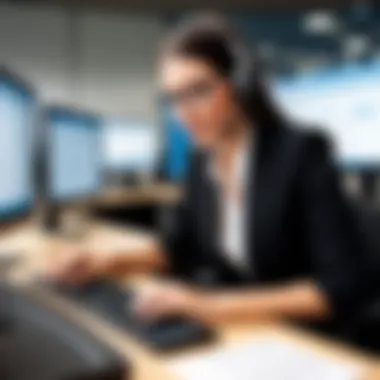 Exploring the User Interface of Oracle PeopleSoft Help Desk Oracle PeopleSoft user interface showcasing the help desk functionality