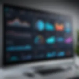 An interactive dashboard displaying user engagement metrics.