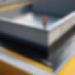 Dynamic construction site showcasing advanced waterproofing techniques